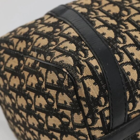 Christian Dior Trotter Canvas Boston Bag Navy Silver Auth 136274 - Picture 5 of 16